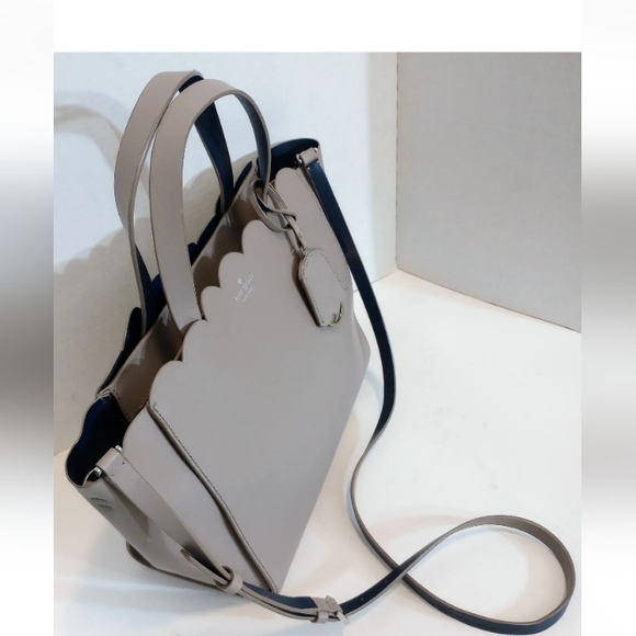 SOLD Kate Spade Magnolia Street Mina taupe leather crossbody satchel purse - Picture 2 of 14